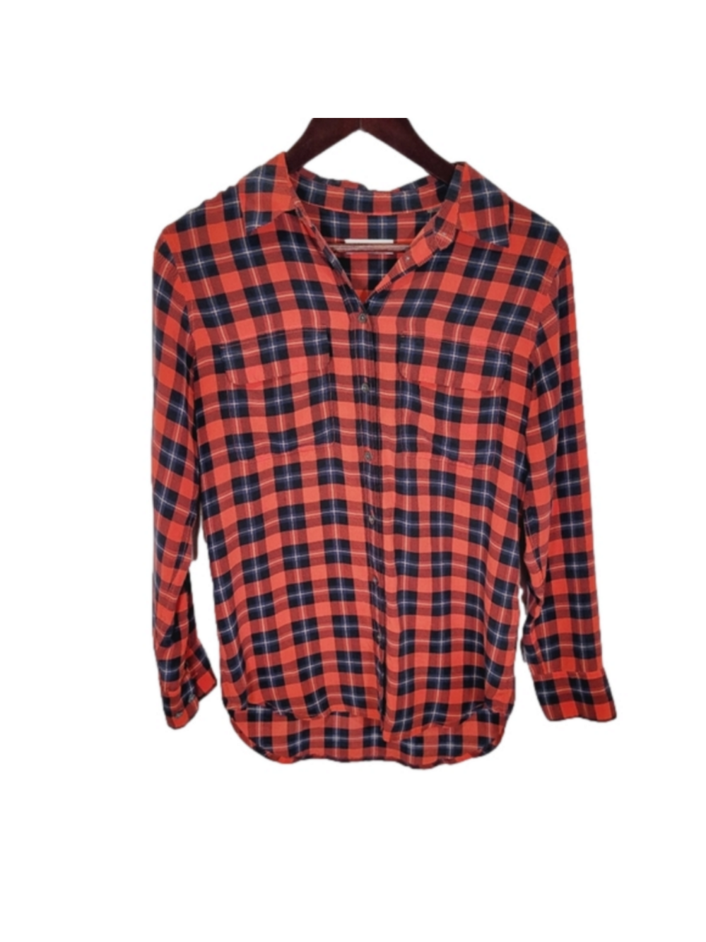 Equipment Femme Reese silk plaid blouse